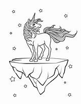 Premium Vector  Cute beautiful unicorn coloring Page sketch template