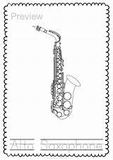 Bassoon Coloring Page Pages sketch template