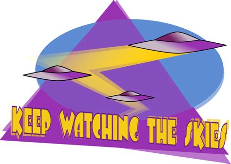 UFO-Keep Watching the Skies - Openclipart