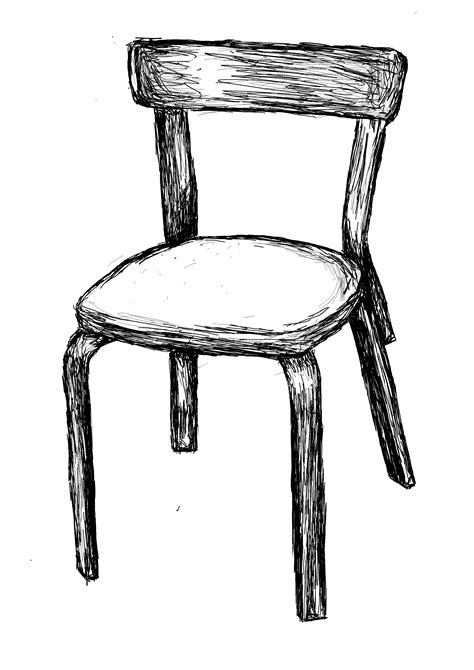 File:Chair-black and white drawing.jpg - Wikimedia Commons