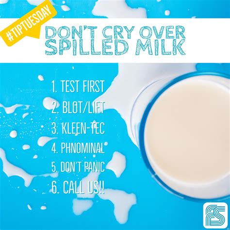 Don't cry over spilled milk, let us help you clean it up with your Fabric Care Kit. #TipTuesday ...