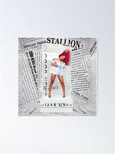 "Megan Thee Stallion Good News Album Cover" Poster for Sale by Kyyyyyyyyyy | Redbubble