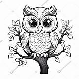 Girly Owl Coloring Pages sketch template