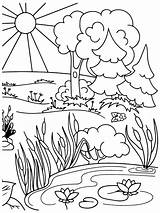 Forest Coloring Pages  Free Printable For Kids sketch template