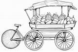 Premium Photo  Food cart Isolated coloring Page For Kids sketch template