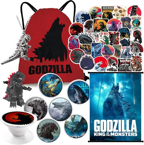 Godzilla Gifts Set Drawstring Bag, Stickers,Lanyard, Phone Holder : Amazon.com.au