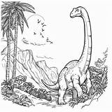 Brachiosaurus Coloring Pages sketch template