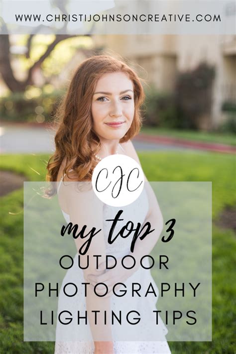 My Top 3 Outdoor Photography Lighting Tips | Christi Johnson Creative