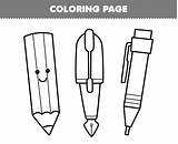 Pen Coloring Page sketch template