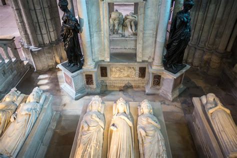 Tombs of the Kings of France in Basilica of Saint-Denis Stock Photo ...