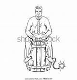 Man On Powder Keg Coloring Book Stock Vector Royalty Free 786676369  sketch template