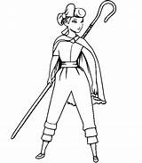 Coloriage Bo Peep Valiant  Coloriages Gratuits à Imprimer sketch template