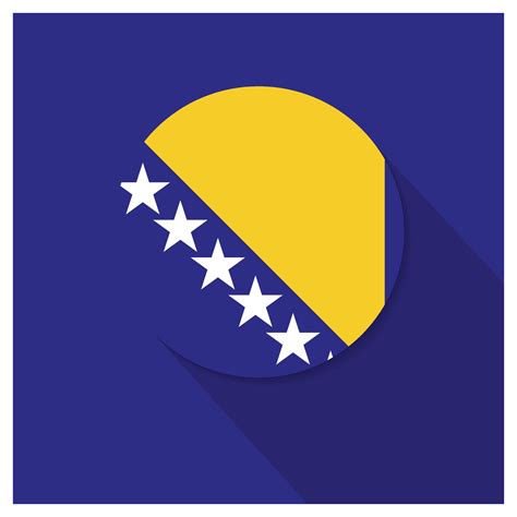 Bosnia flag design vector 13268897 Vector Art at Vecteezy