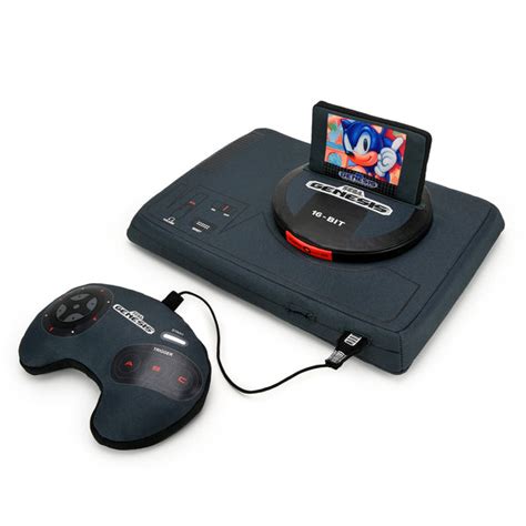 SEGA Genesis Gaming Console 12" Interactive Plush with Sonic Cartridge ...