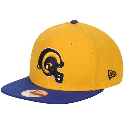 Men's New Era Gold/Royal Los Angeles Rams 9FIFTY Snapback Adjustable Hat
