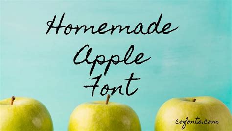 Homemade Apple Font Free Download Free Download - Cofonts