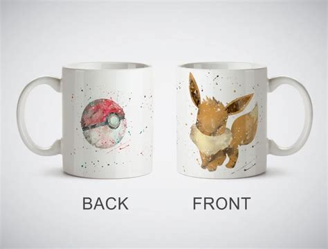 Eevee Pokemon Mug gifts novelty mug cups wine mugs beer mug wine cups home decal-in Mugs from ...