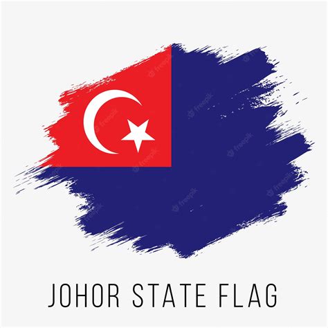 Premium Vector | Malaysia State Johor Vector Flag Design Template Johor Flag for Independence ...