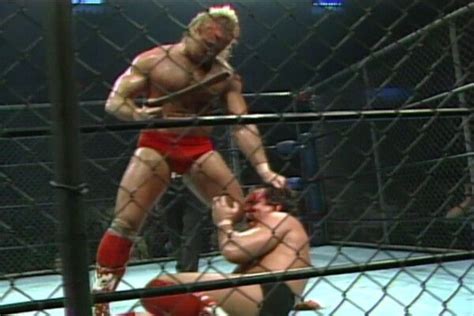 Magnum T.A vs Tully Blanchard. I Quit cage match. Starrcade 1985 Tully ...