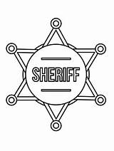 Sheriff coloring pages sketch template