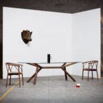 otto wood and glass dining table-2 - Klarity - Glass Furniture