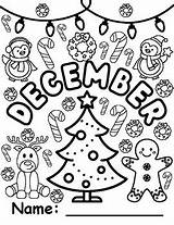 December Coloring Page By Karla Menchu  TPT sketch template