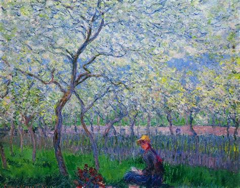 An Orchard in Spring, 1886 - Claude Monet - WikiArt.org