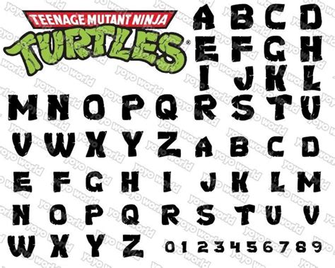 Ninja Turtles Font Ninja Turtles Svg Ninja Turtles Font Svg - Etsy