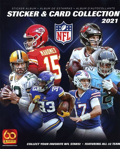 Buy 2021 Panini NFL Football Sticker & Album Collection - 1 Album 10 ...