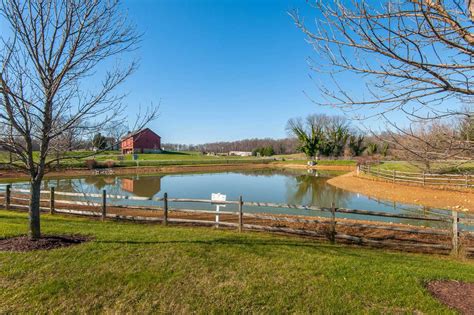 Barn with lake in Olney, MD