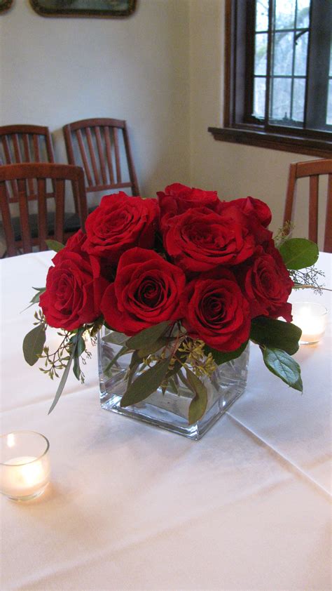 Red Wedding Flower Arrangements : Altar Arrangement Red & White | Large ...