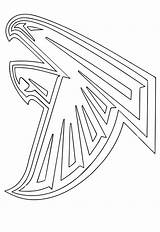 Atlanta Falcons Logo Coloring Page sketch template