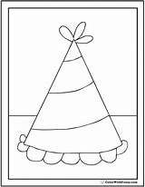 Birthday Hat Coloring Pages sketch template