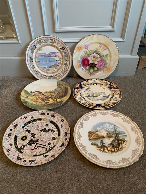 Set of 6 Vintage Wall Plates Wall Decor Eclectic Decor Cat | Etsy