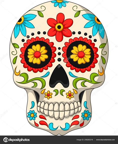 Vector Illustration Day Dead Skulls Stock Vector Image by ©tigatelu #258283218