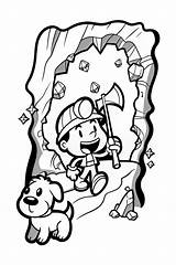Mining Adventure With Friends Coloring Page  Free & Printable sketch template