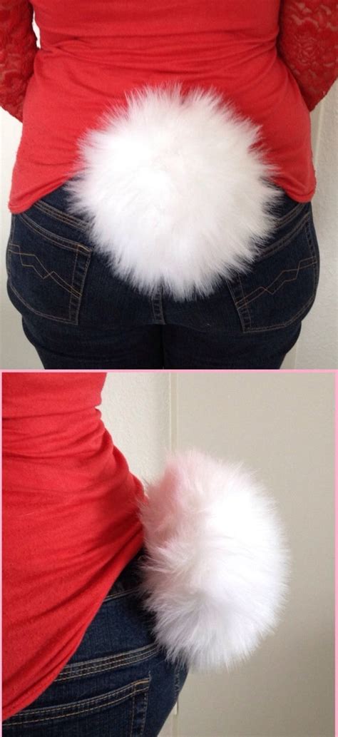 Custom bunny tail petplay cute kawaii rabbit by sweetsheepsecrets