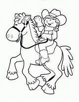 Free Cowboy Coloring Pages  Home sketch template
