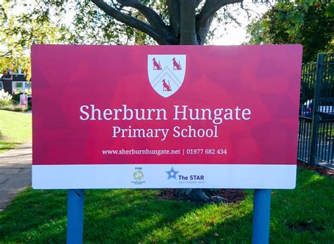 External Academy Signage Printing | Sherburn Hungate Primary nr Leeds