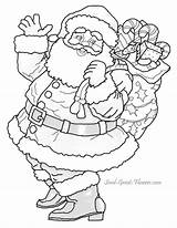 Free Santa Coloring Pages For Download  sketch template