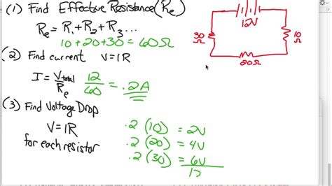 series circuit problems - YouTube