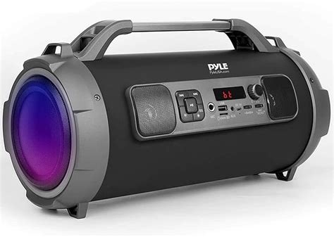 Pyle Wireless Portable Bluetooth Boombox Speaker - 500W Rechargeable ...