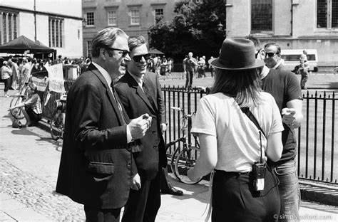 behind the scenes during filming of #Endeavour series 4, Radcliffe Sq ...