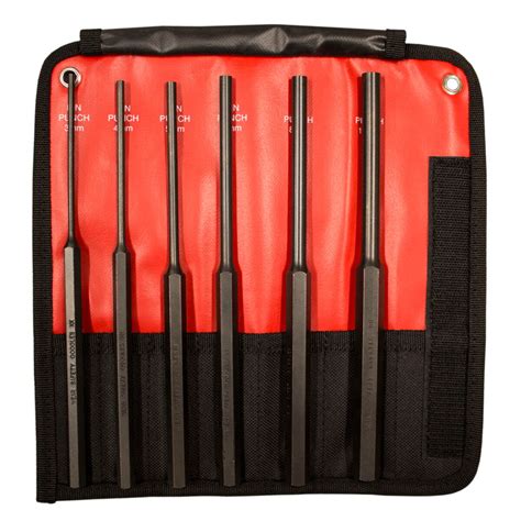 Mayhew | Punches & Chisels | Pin Punch Sets - Long Metric Pin Punch Set | 6 PC Long Metric Pin ...