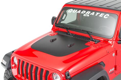 Quadratec 13135 1500 Premium Vinyl Hood Blackout Decal for 18-21 Jeep ...