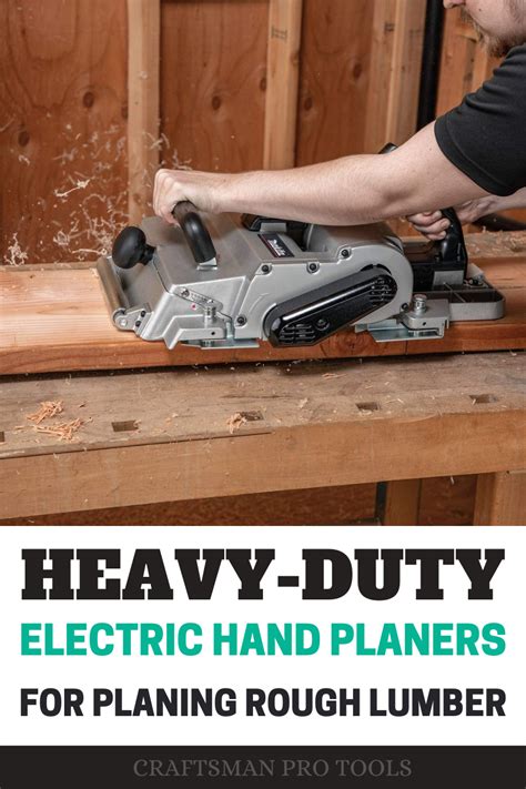 Heavy-Duty Electric Hand Planers For Planing Rough Lumber in 2020 ...