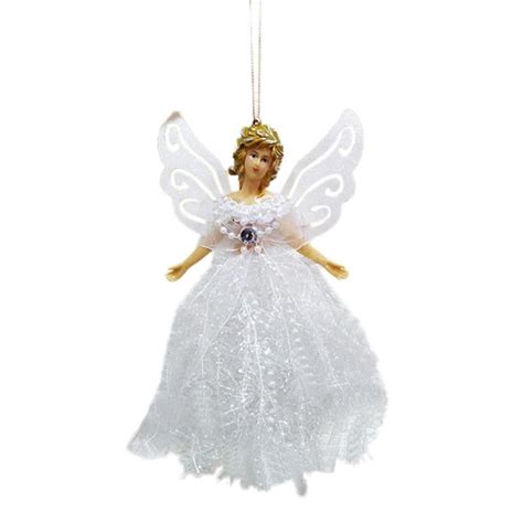 Mini Angel Christmas Tree Topper, Angel Treetop with anging Rope Portable for Christmas ...