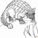 Ankylosaurus Cretaceous Period Dino coloring Page  Free Printable sketch template