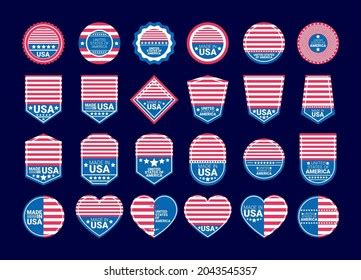 Stamps Made Usa Stock Vector (Royalty Free) 2043545357 | Shutterstock