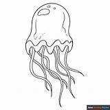 Jellyfish Coloring Page  Easy Drawing Guides sketch template